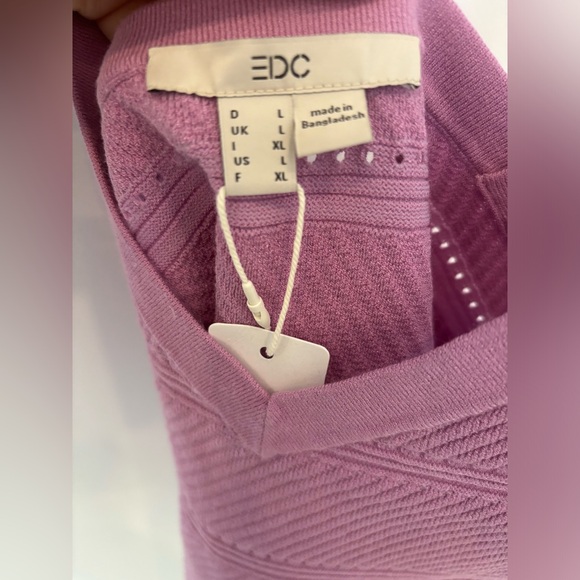 EDC Esprit Purple Crop Top - Picture 3 of 4